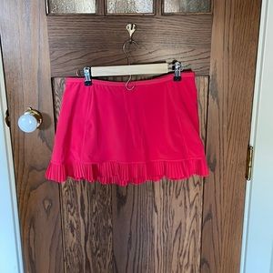 Lululemon Tennis Pleated Skirt sz 8 HOT PINK